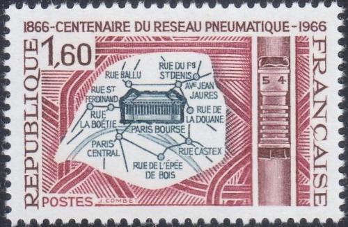 Potov znmka Franczsko 1966 Potrubn pota Mi# 1563 - zvi obrzok
