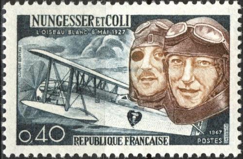 Potov znmka Franczsko 1967 Charles Nungesser a Franois Coli, letci Mi# 1580 - zvi obrzok