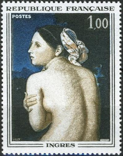 Potov znmka Franczsko 1967 Umenie, Jean-Auguste-Dominique Ingres Mi# 1597