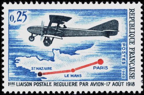 Potov znmka Franczsko 1968 Star letadlo Mi# 1632