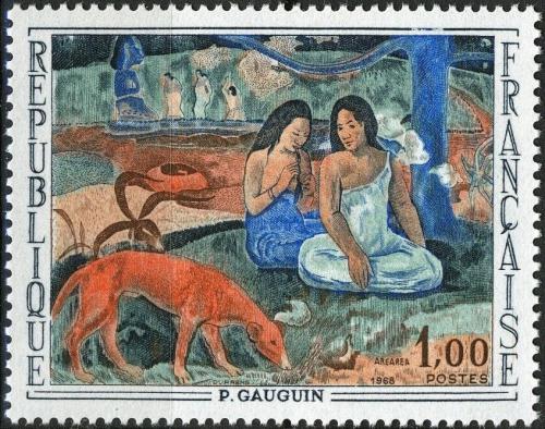 Potov znmka Franczsko 1968 Umenie, Paul Gauguin Mi# 1635