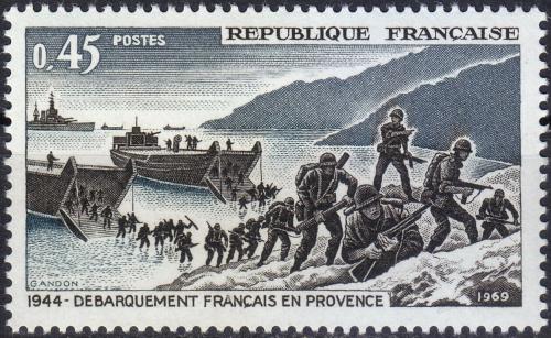 Potov znmka Franczsko 1969 Vyloden v Normandii, 25. vroie Mi# 1680