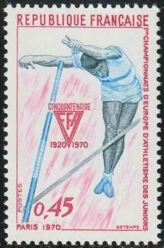 Potov znmka Franczsko 1970 MS junior v lehk atletice Mi# 1722