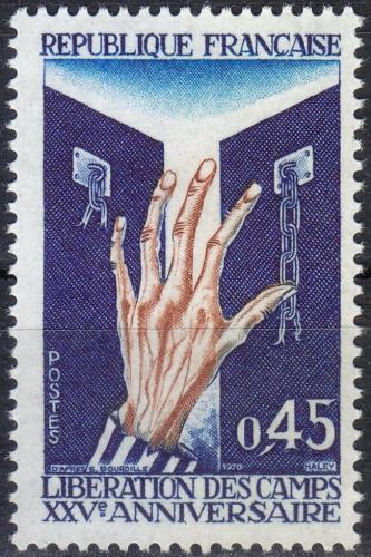 Potov znmka Franczsko 1970 Oslobodenie koncentranch tbor Mi# 1718