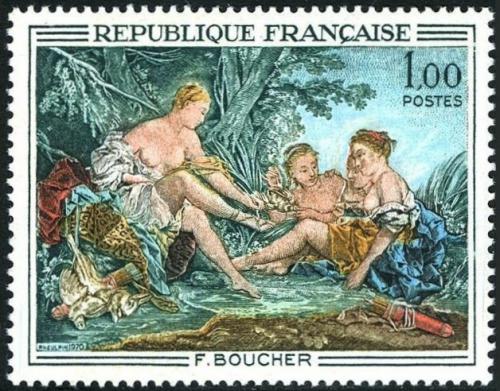 Potov znmka Franczsko 1970 Umenie, Franois Boucher Mi# 1725
