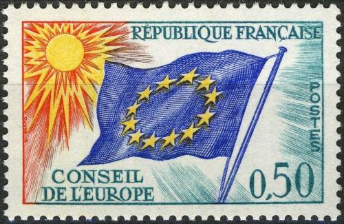 Potov znmka Franczsko 1971 Rada Evropy, sluobn Mi# 15