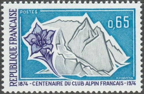 Potov znmka Franczsko 1974 Alpsk spolek, 100. vroie Mi# 1868 - zvi obrzok