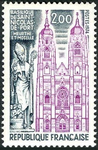 Potovn znmka Francie 1974 Bazilika v Saint-Nicolas-de-Port Mi# 1891 - zvi obrzok