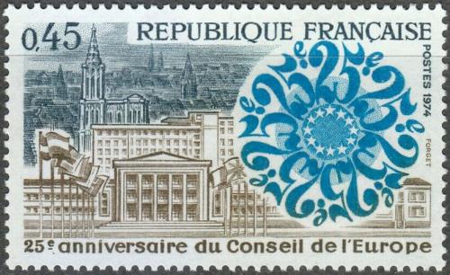 Potov znmka Franczsko 1974 Evropsk rada, 25. vroie Mi# 1872