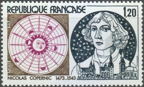 Potov znmka Franczsko 1974 Mikol Kopernik Mi# 1890