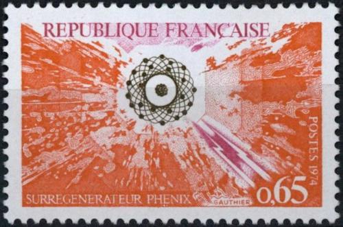 Potov znmka Franczsko 1974 Model atomu Mi# 1886 - zvi obrzok