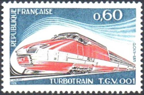 Potov znmka Franczsko 1974 Modern lokomotva Mi# 1883