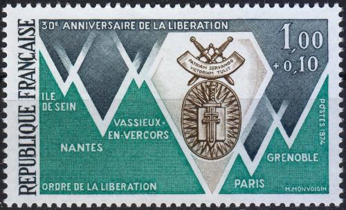 Potov znmka Franczsko 1974 Oslobodenie mst Mi# 1880 - zvi obrzok