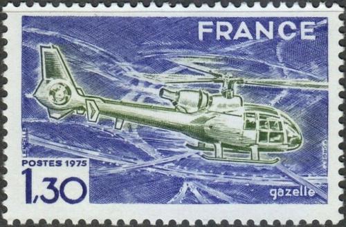 Potov znmka Franczsko 1975 Helikoptra Mi# 1922