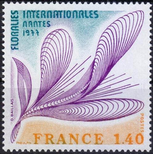 Potov znmka Franczsko 1977 Mezinrodn zahradnick vstava Mi# 2027 