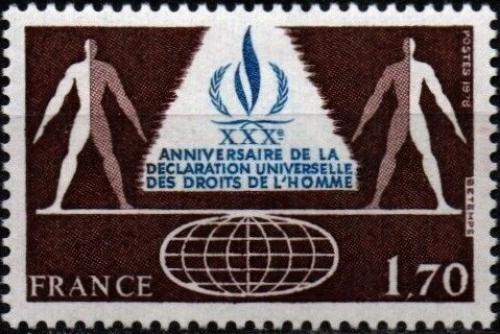 Potov znmka Franczsko 1978 Deklarace lidskch prv, 30. vroie Mi# 2132