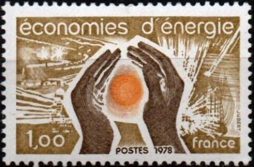 Potov znmka Franczsko 1978 eten energiemi Mi# 2096