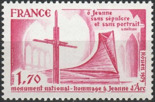 Potov znmka Franczsko 1979 Pamtnk v Rouen Mi# 2155 - zvi obrzok