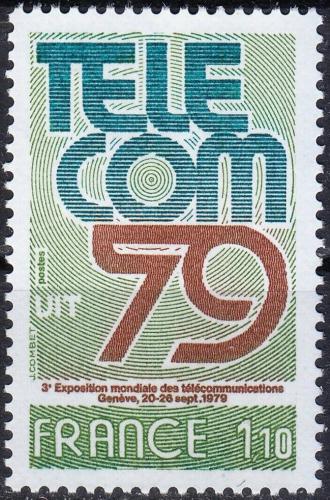 Potov znmka Franczsko 1979 Vstava TELECOM Mi# 2168