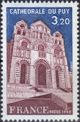 Potov znmka Franczsko 1980 Katedrla v Le Puy Mi# 2204