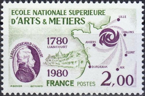 Potov znmka Franczsko 1980 La Rochefoucauld-Liancourt Mi# 2205