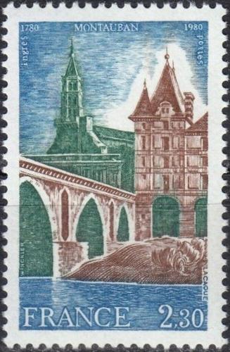 Potov znmka Franczsko 1980 Most v Montauban Mi# 2206