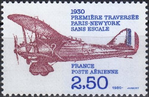 Potov znmka Franczsko 1980 Prvn let pes Atlantik, 50. vroie Mi# 2217