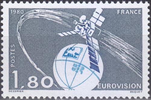 Potov znmka Franczsko 1980 Televizn satelit Mi# 2191
