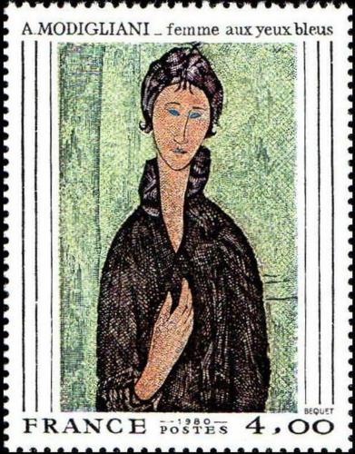 Potov znmka Franczsko 1980 Umenie, Amedeo Modigliani Mi# 2227 - zvi obrzok