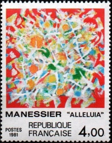 Potov znmka Franczsko 1981 Umenie, Alfred Manessier Mi# 2298