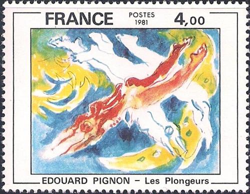 Potov znmka Franczsko 1981 Umenie, Edouard Pignon Mi# 2286