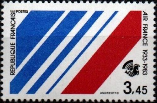 Potov znmka Franczsko 1983 AIR FRANCE, 50. vroie Mi# 2405