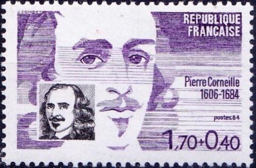 Potov znmka Franczsko 1984 Pierre Corneille, bsnk Mi# 2467