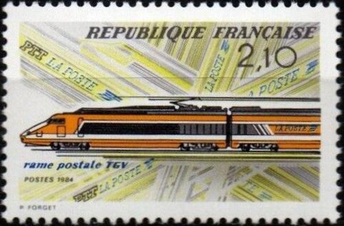 Potov znmka Franczsko 1984 Rychlovlak TGV Mi# 2460