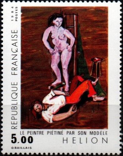 Potov znmka Franczsko 1984 Umenie, Jean Hlion Mi# 2474
