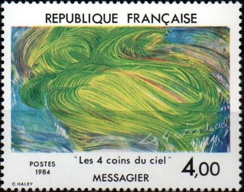 Potov znmka Franczsko 1984 Umenie, Jean Messagier Mi# 2433