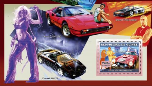 Poštová známka Guinea 2006 Ferrari a jejich slavní majitelé Mi# Block 1078