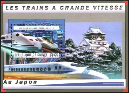 Poštová známka Guinea 2011 Japonské moderní lokomotívy Mi# Block 2046 Kat 16€