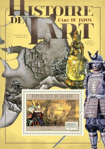 Poštová známka Guinea 2011 Japonské umenie Mi# Block 2018 Kat 18€
