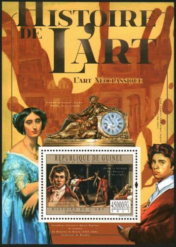 Poštová známka Guinea 2011 Umenie, neoklasicismus Mi# Block 2026 Kat 18€