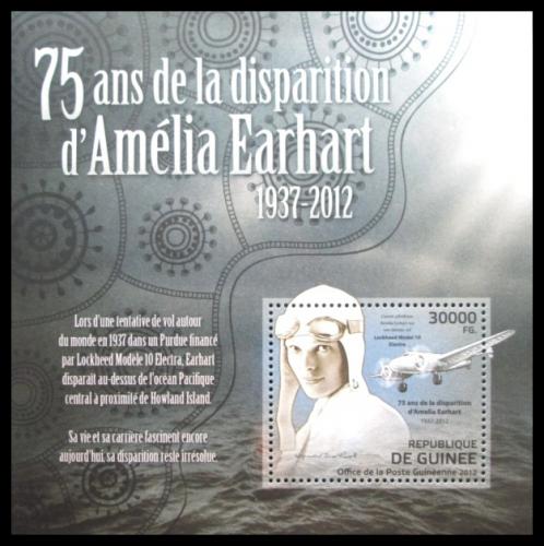 Poštová známka Guinea 2012 Amelia Earhart Mi# Block 2097 Kat 12€