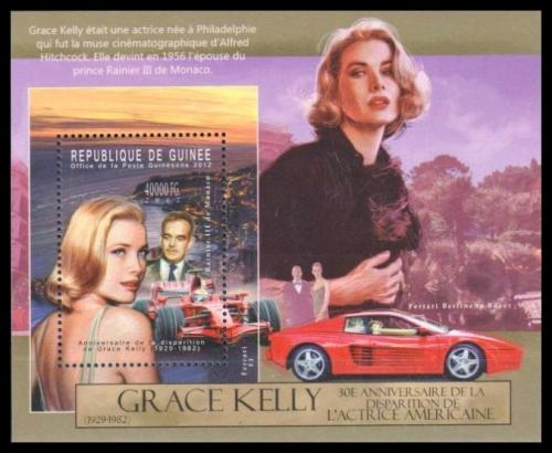Poštová známka Guinea 2012 Grace Kelly Mi# Block 2125 Kat 16€