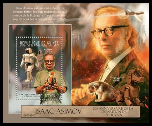 Poštová známka Guinea 2012 Isaac Asimov, spisovatel a vìdec Mi# Block 2126 Kat 16€