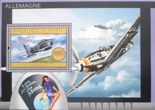 Poštovní známka Guinea 2012 Nìmecká letadla Mi# Block 2177 Kat 16€