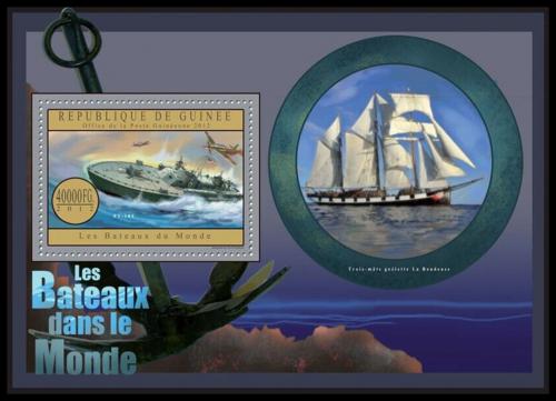 Poštovní známka Guinea 2012 Slavné lodì Mi# Block 2164 Kat 16€