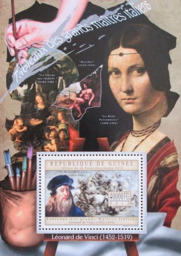 Poštová známka Guinea 2012 Umenie, Leonardo da Vinci Mi# Block 2189 Kat 16€