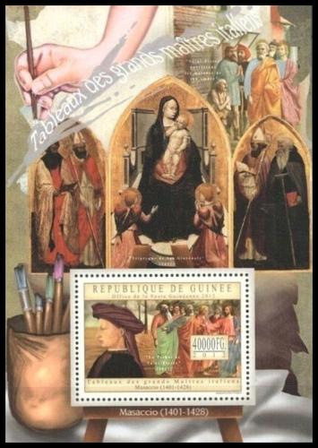 Poštová známka Guinea 2012 Umenie, Masaccio Mi# Block 2187 Kat 16€