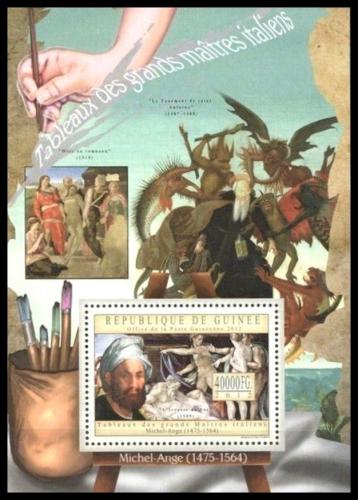 Poštová známka Guinea 2012 Umenie, Michelangelo Buonarroti Mi# Block 2151 Kat 16€