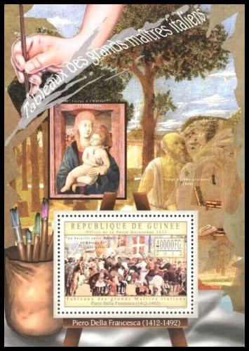 Poštová známka Guinea 2012 Umenie, Piero della Francesca Mi# Block 2188 Kat 16€