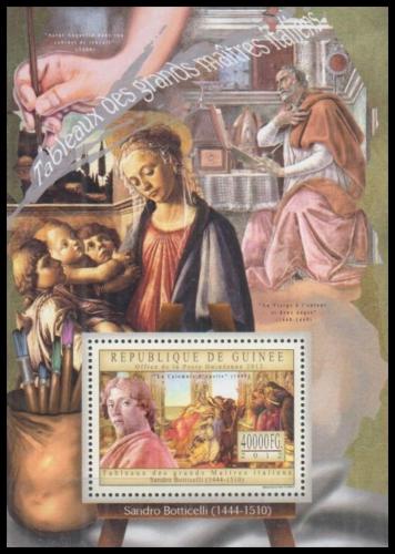 Poštová známka Guinea 2012 Umenie, Sandro Botticelli Mi# Block 2190 Kat 16€